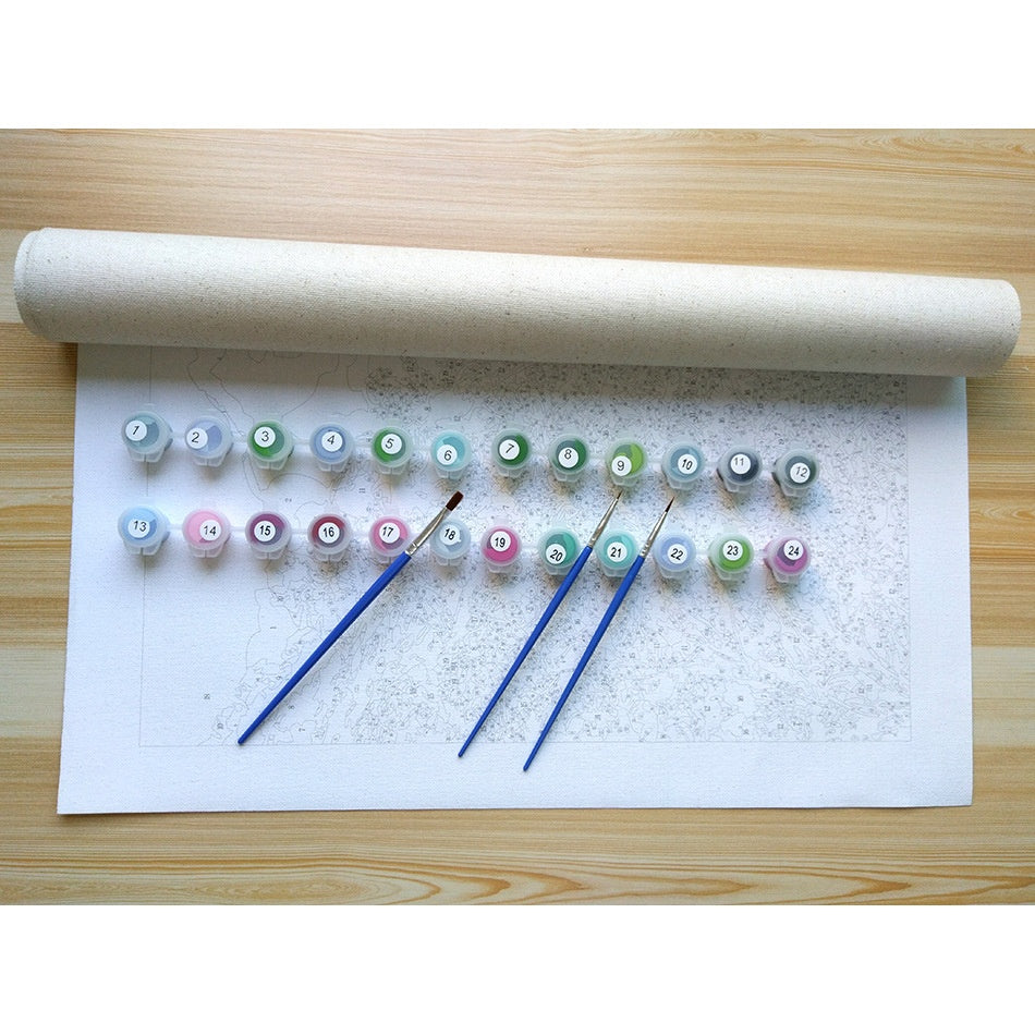 Japanese Tattoo Making - DIY Painting By Numbers Kit