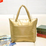 female bag new space bag down sponge bag shoulder bag cotton bag