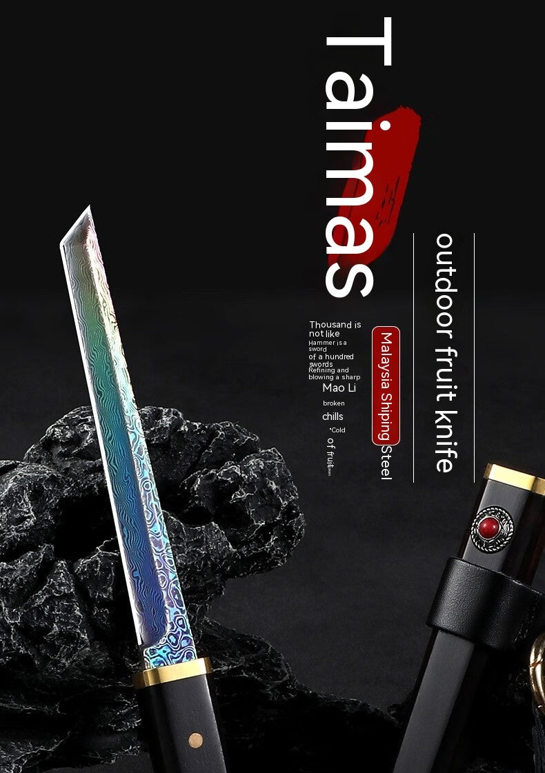 Damascus Steel Fruit Knife High Grade Cutting Tools Portable