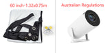 Portable Projector Small Straight Projector For Home Use 180 Degrees Projection Angle Automatic Focus Home Video Projector