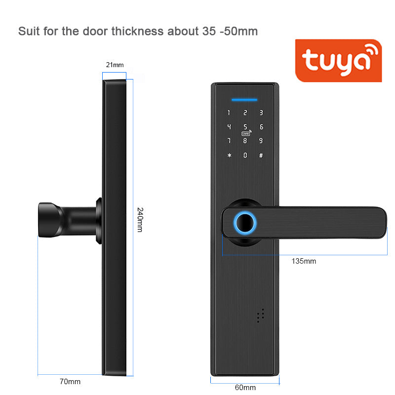 Fingerprint Lock Smart Lock Card Password Remote Control Normally Mode