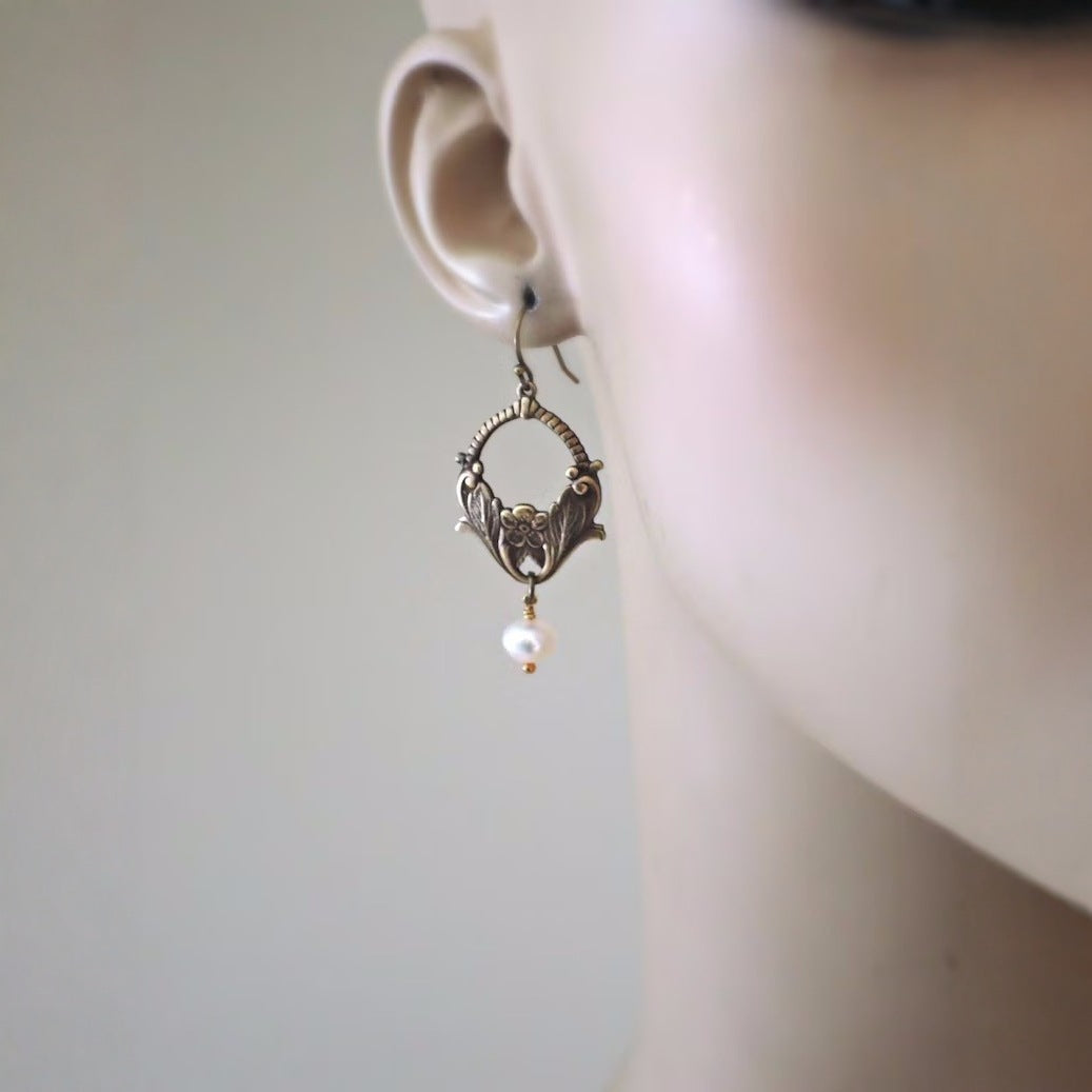New Bohemian Ethnic Style Pearl Vintage Earrings