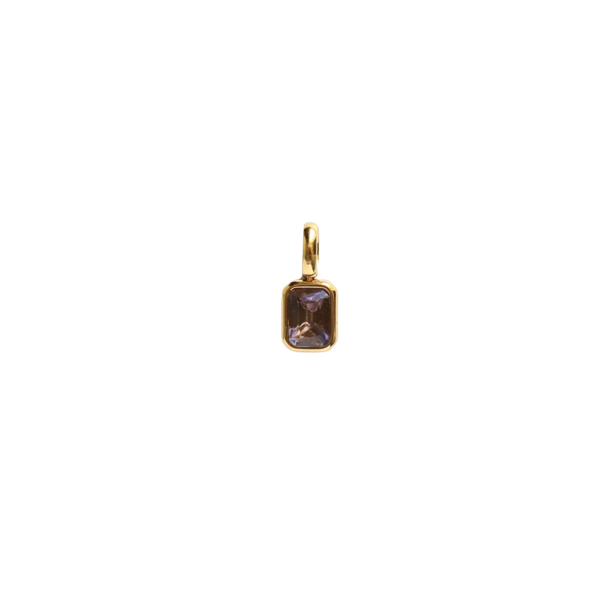 Titanium Steel Color 12 Birthstone Pendant Diy Accessories For Women