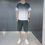 Summer New Ice Silk Sports And Leisure Suit