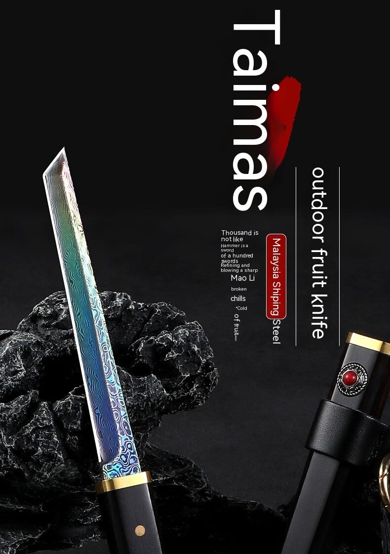 Damascus Steel Fruit Knife High Grade Cutting Tools Portable