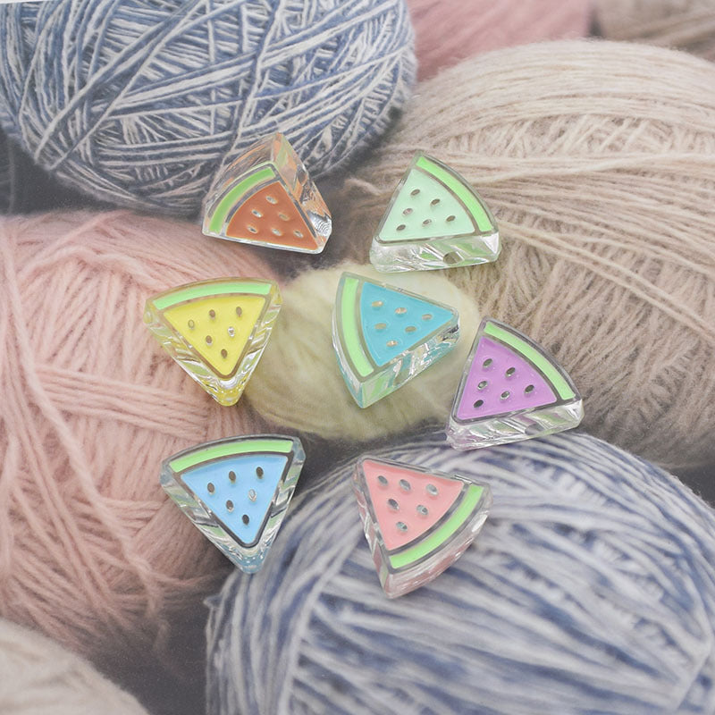 Summer Decoration Watermelon Slice Beading Material