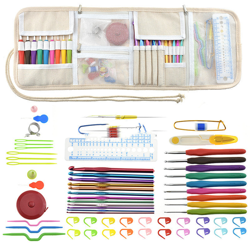 Knitting TPR Crochet Tool Set Owl 63 Pieces