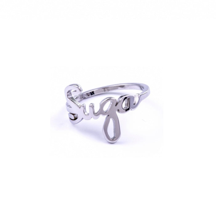 New KPOP Bangtan Boys JUNG KOOK JIMIN SUGA V Same Style Ring Lovers Couples Stainless Steel Ring Jewelry