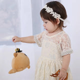 Children's hair accessories girls lace mesh bow