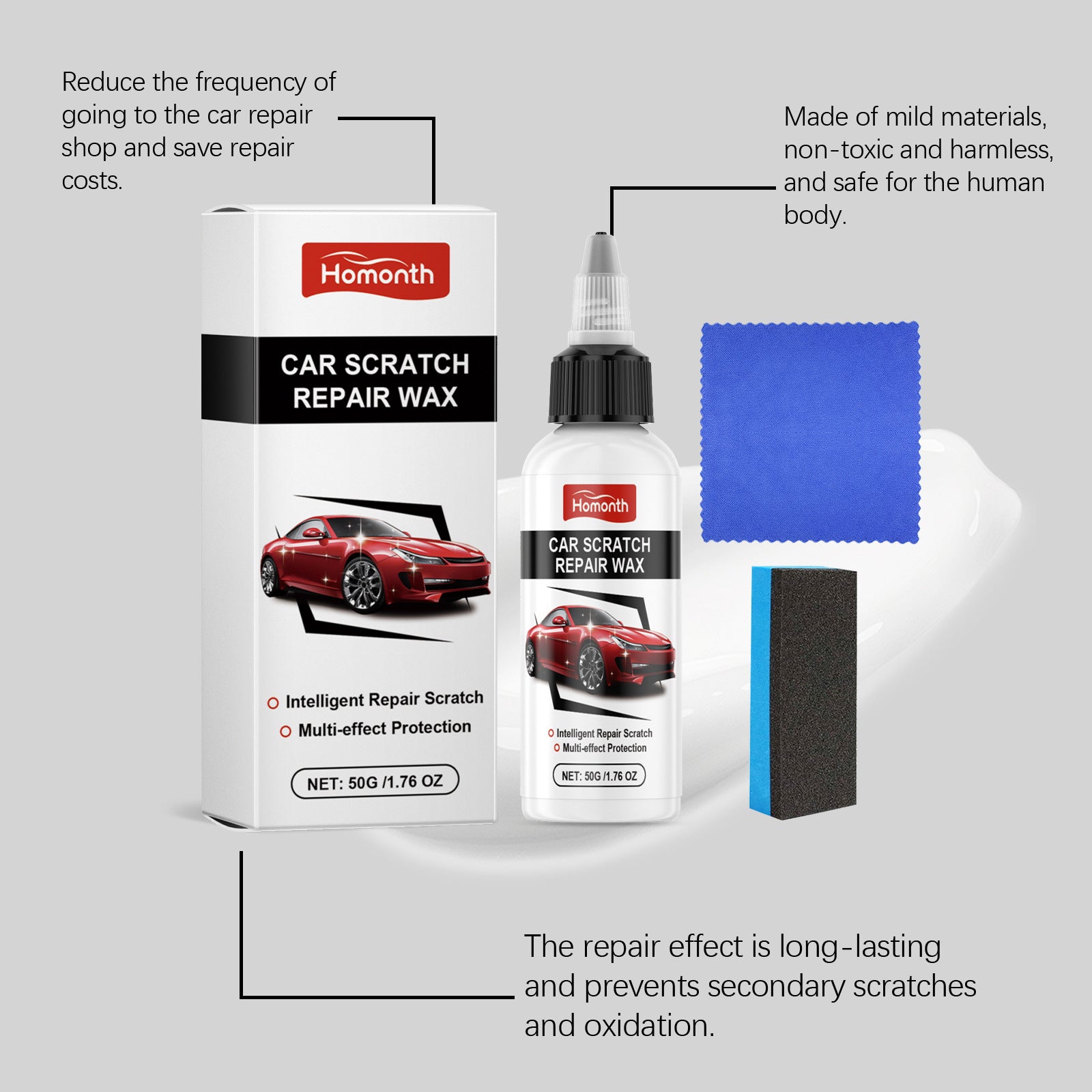 Decontamination Cleaning Polishing Car Scratch Renovation Beauty Care Cream