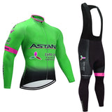 Foreign trade Astana cycling clothes suit spring and autumn long sleeve bicycle