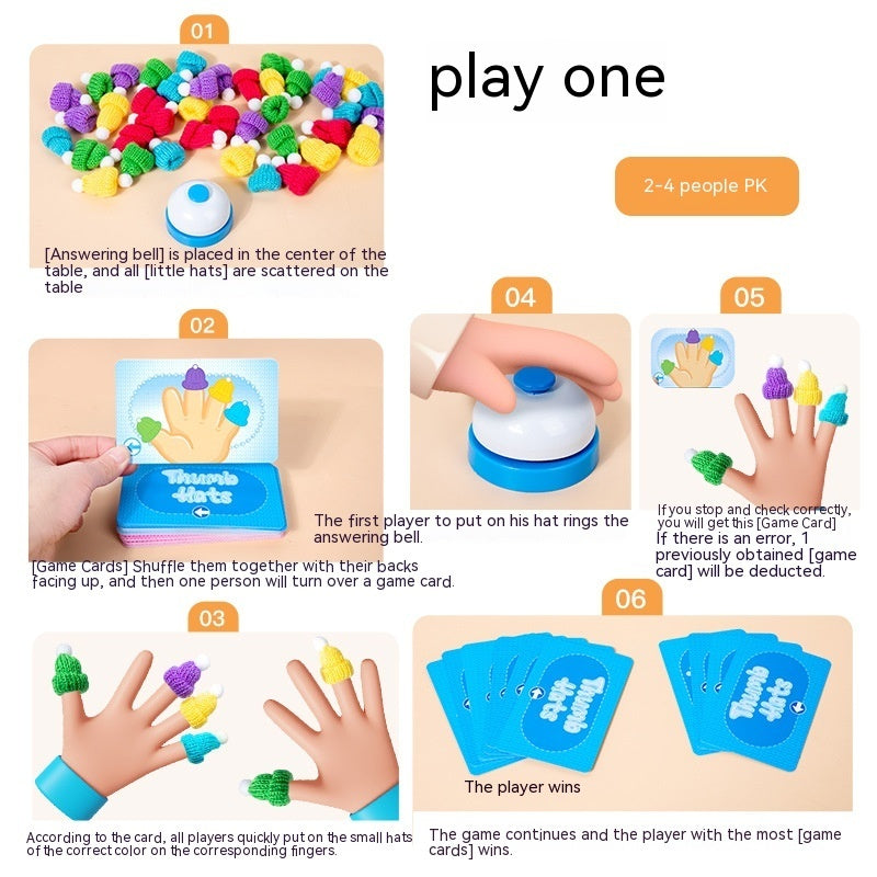 Children's Early Education Puzzle Thumb Cap Game