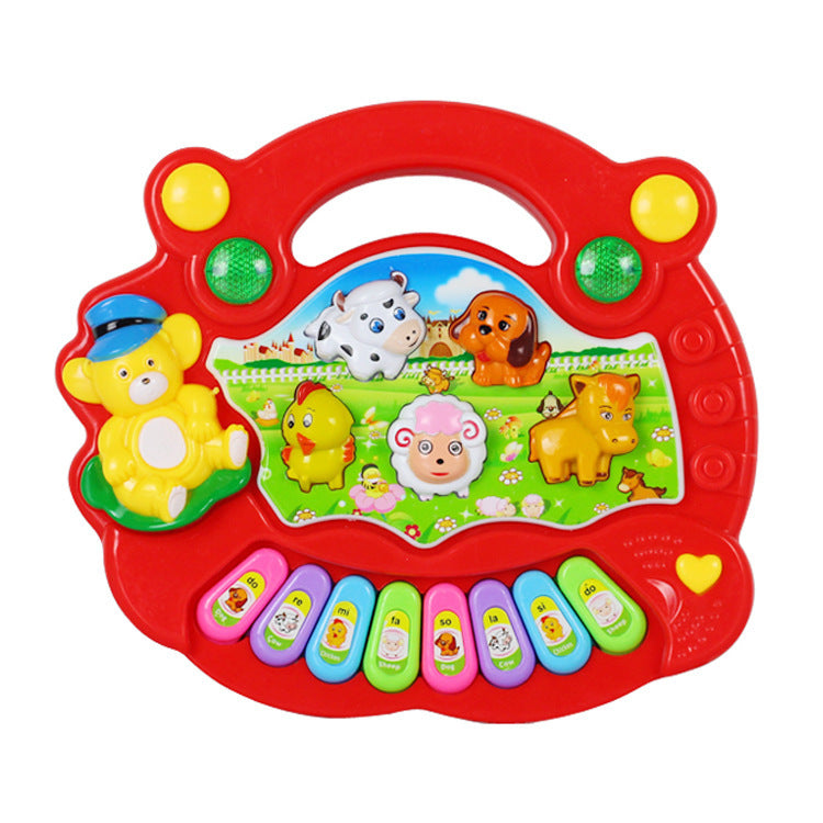 Бозичаҳои таълимӣ Farm Animal Keyboard Асбоби мусиқӣ Кӯдак Бозичаҳои кӯдак