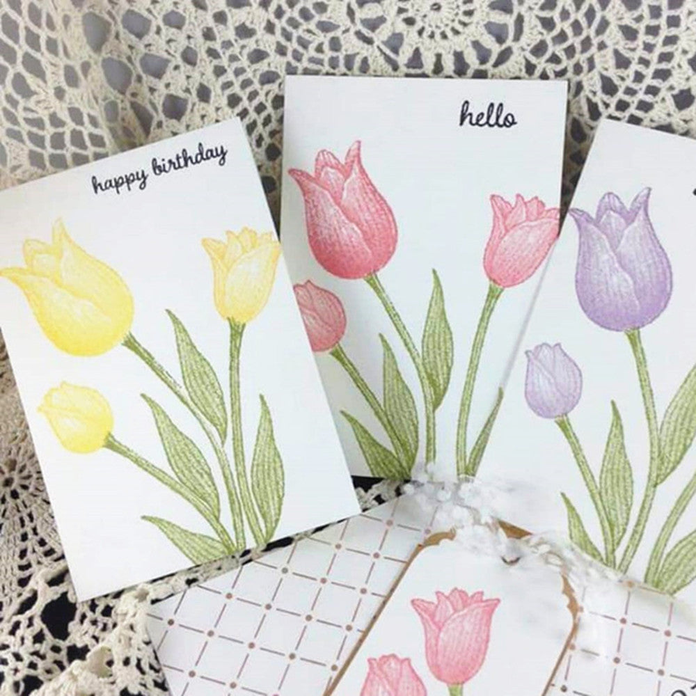 Tulip scrapbooking DIY stamp