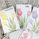Tulip scrapbooking DIY stamp
