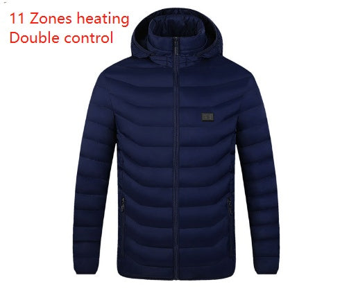 Winter Smart Cotton Men Jacket With USB Charging Function