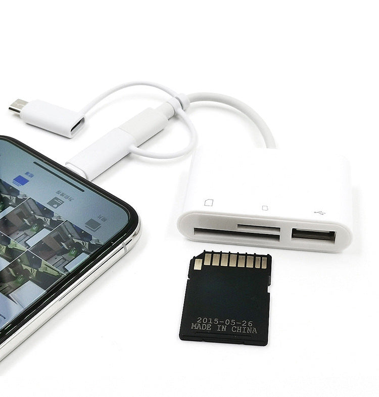 Three-in-one card reader