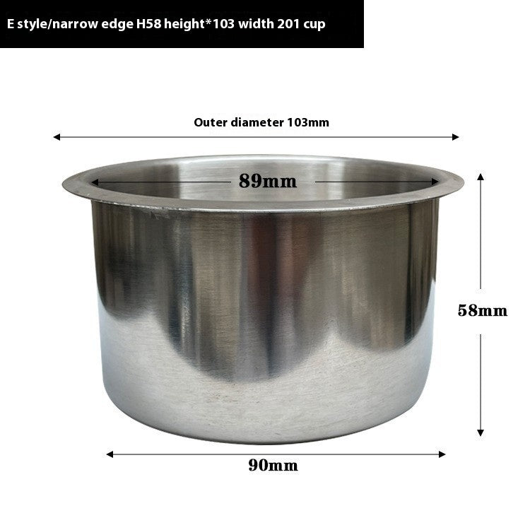 Stainless Steel Cup Saucer RV Modification Accessories