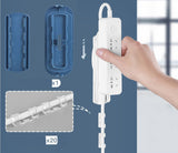 The socket holder is free of perforation and traceless wall-mounted