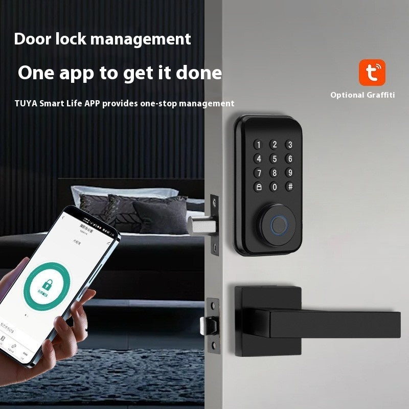 Fingerprint Smart Lock Mobile Phone NFC Graffiti Smart Lock