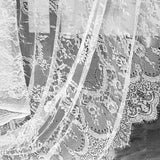 Available In Black And White With Lace Eyelash And Lace Fabric