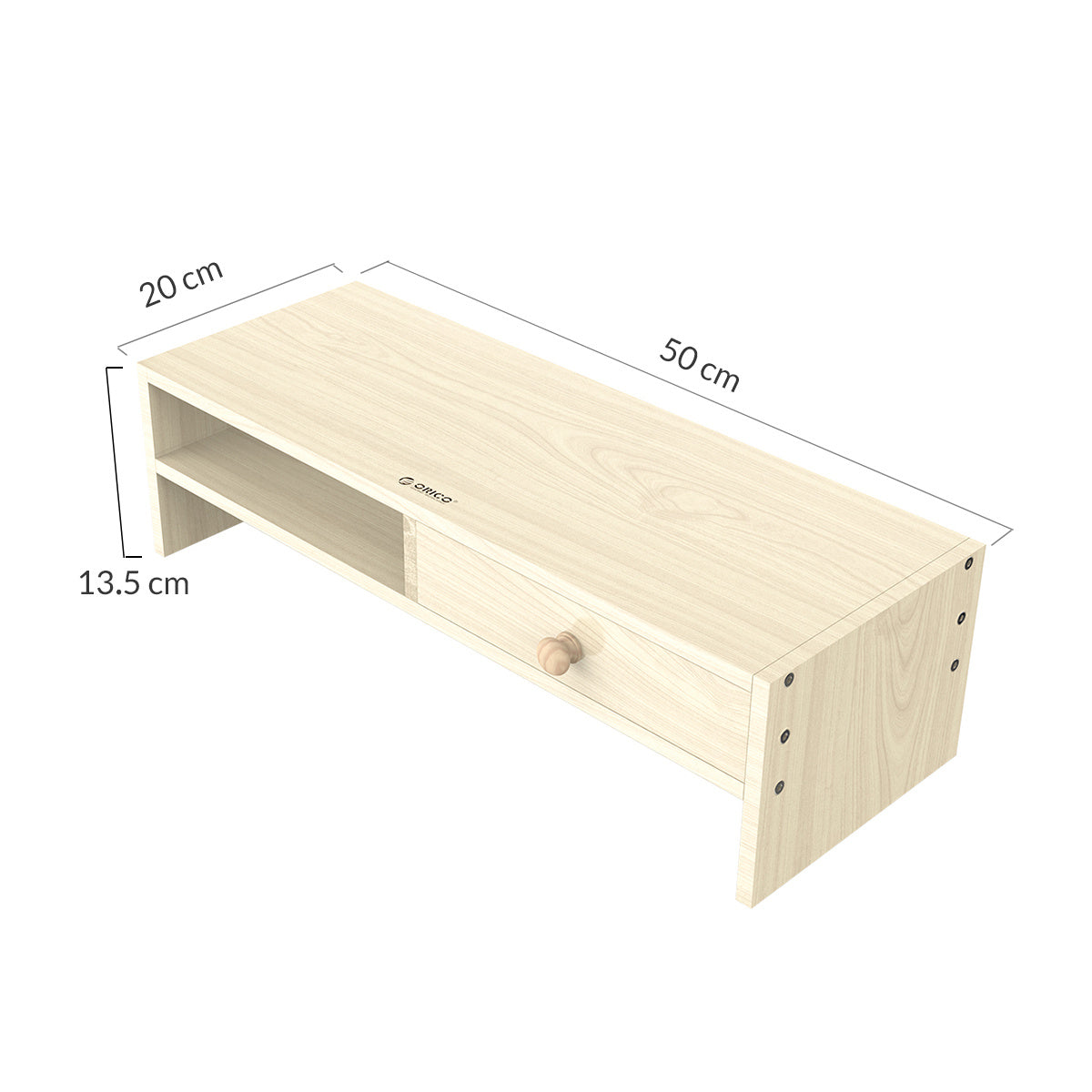 Monitor Increase Rack Adjustable Desktop Storage Computer Base Wooden Bracket Rack