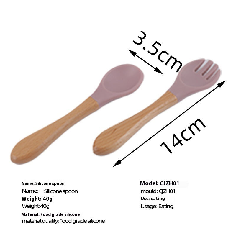 Baby Silicone Spoon Soft Head Feeding Soup Food Supplement Spoon