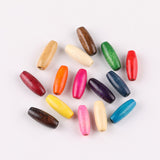 Natural Olive Shape Loose Wood Beads Coffee Black Handmade Wooden Puzzle DIY Jewelry Making
