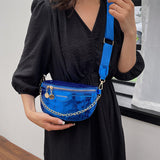 Shiny Chest Bag WesternWide Shoulder Strap Shoulder Bag