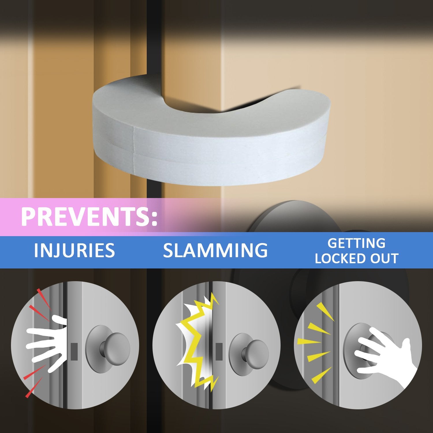 Anti Collision Door Clip Baby Safety Finger Protection Cover