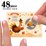 Thanksgiving Day Scratch Game Card Family Party