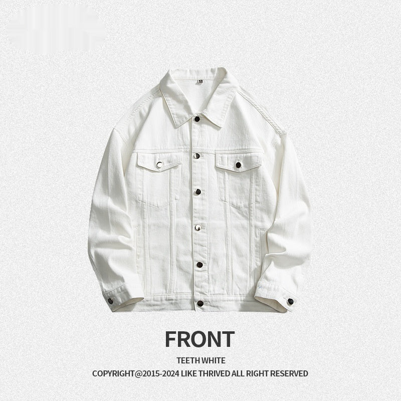 Куртка джинсовая однотонная свободного кроя Simplicity