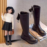 Explosive Style Children's Shoes British  Retro Leather Boots