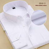 Men's Black Shirt Long Sleeve Shirt Business Slim Fit