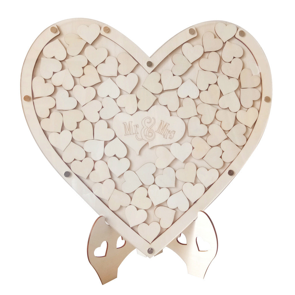 Wooden Wedding Supplies Big Love Signing Desk
