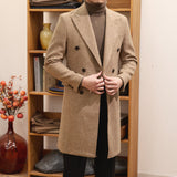 MACN Bar Warm Autumn Winter Brown Wool Coat