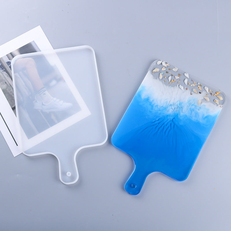 Handle Tray Making Mirror Surface Silicone Table