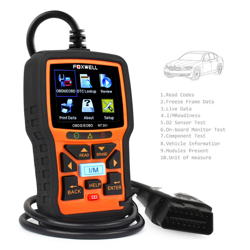 Foxwell NT301 Can OBDII Auto Diagnostic Scanner