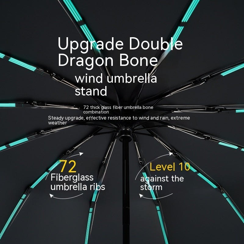 72 Automatic Buckle Umbrellas Portable Plus-sized Thickened