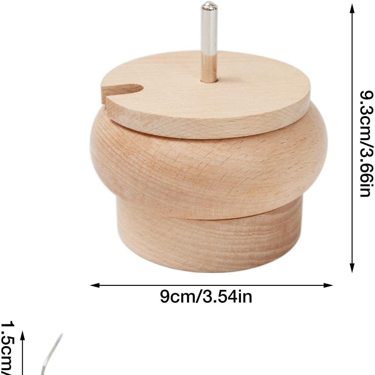 Wooden Beading Needles Manual Rotation