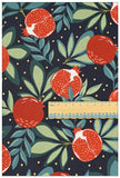 Fine Canvas Nordic Pomegranate Printed Fabric Cotton