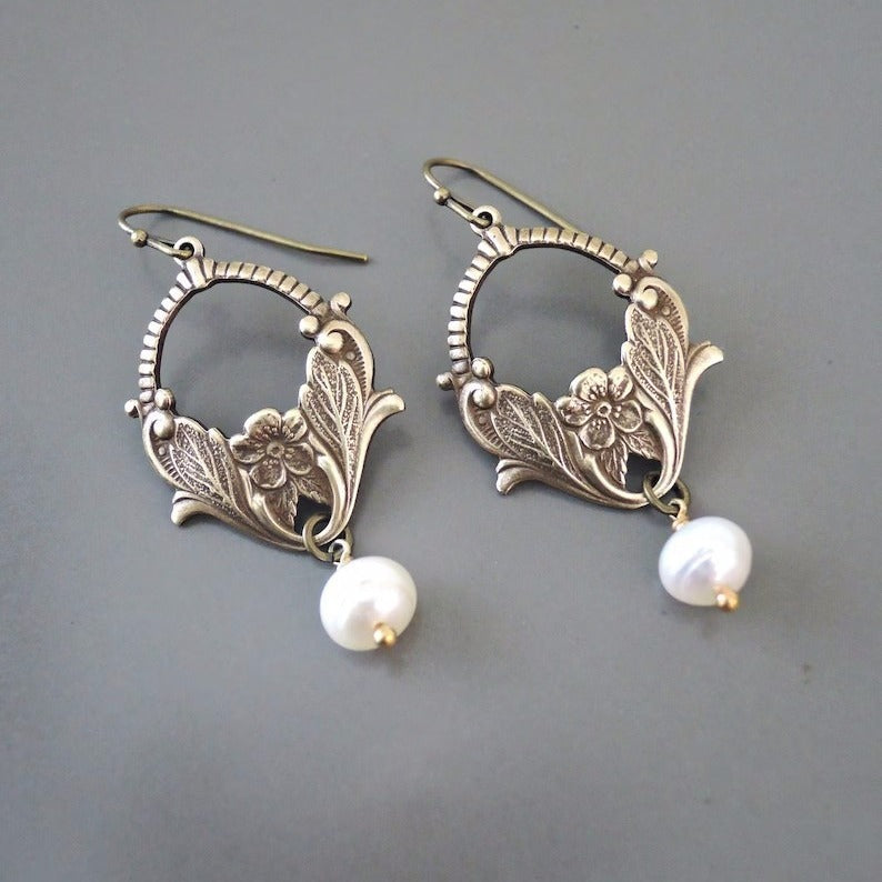 New Bohemian Ethnic Style Pearl Vintage Earrings