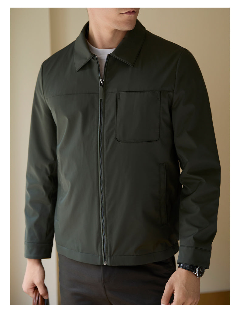 Puffer Lapel Casual Fleece-lined Warm Jacket