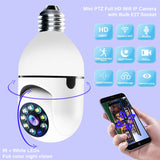WiFi CAMERA 1080P Bulb 4X Zoom E27 Socket Home 5G WiFi Alarm &amp; Monitoring