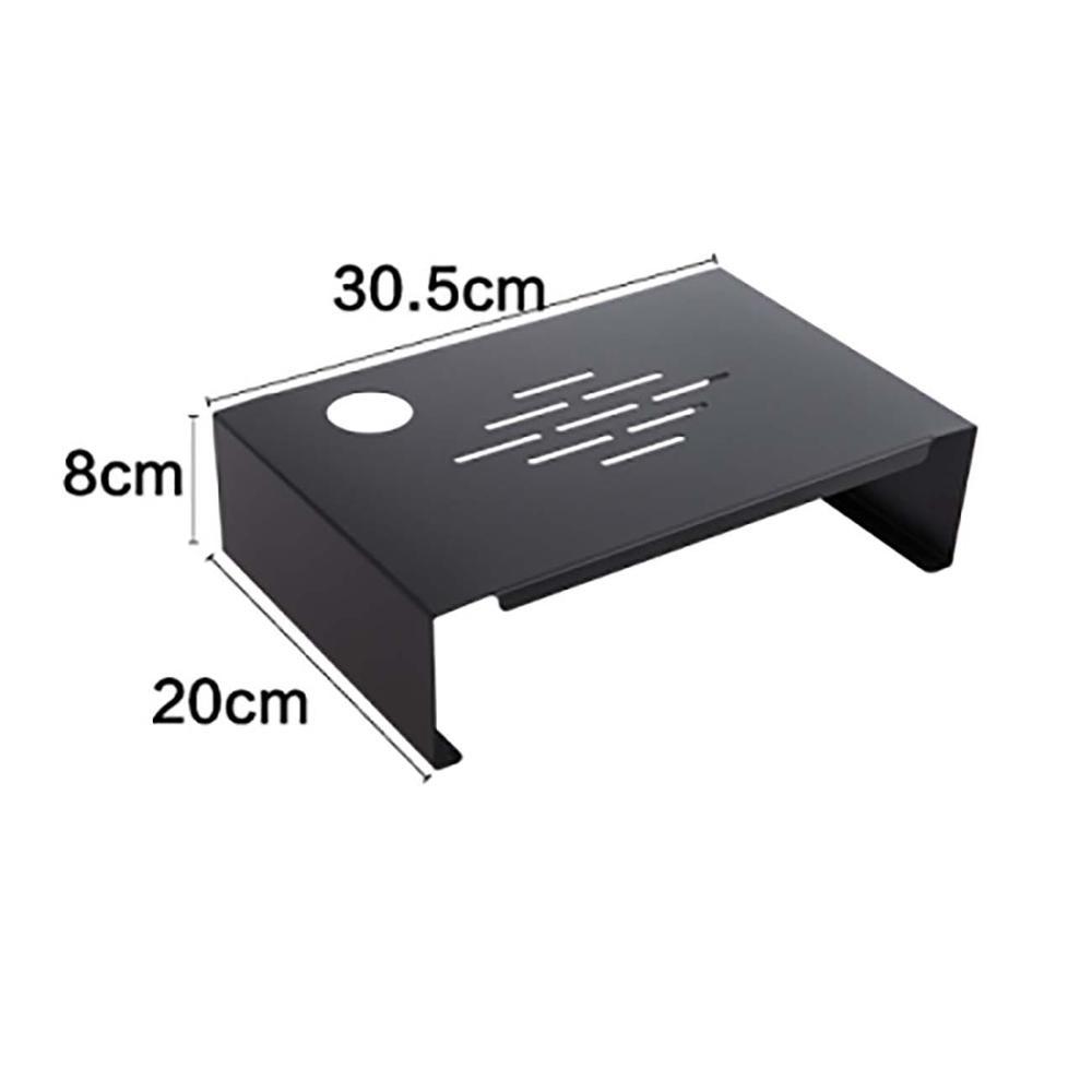 Computer monitor base tray bracket sub-rack