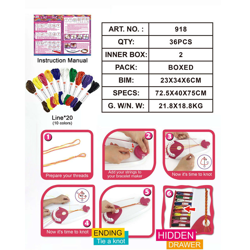 DIY Bracelet Weaving Machine Jewelry Making Kit