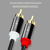 Two-to-two Double-connected Flower Head Audio Cable 2RCA Computer Connection TV Audio Speaker Cable