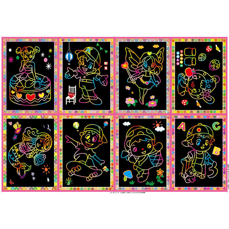 School supplies gift hand-painted scratch paper