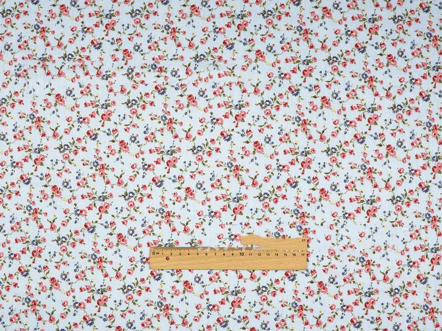 Plant Flowers Small Clear Floral Cotton Fabric