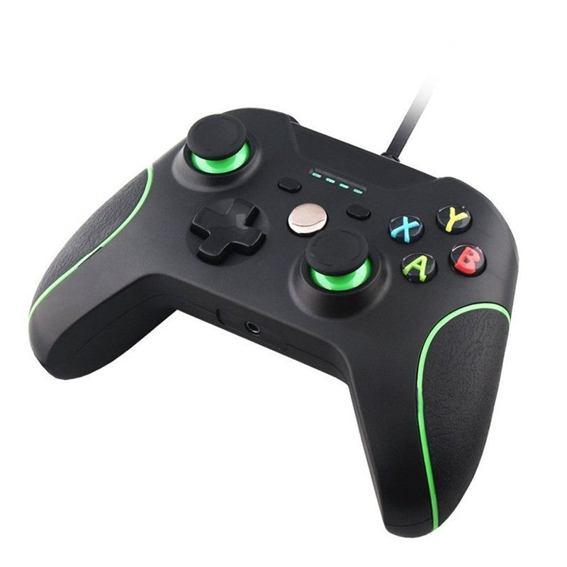 Controle Controller USB Wired for Microsoft One Controller Gamepad Барои як компютери Slim Windows Mando Барои як Ҷойстик
